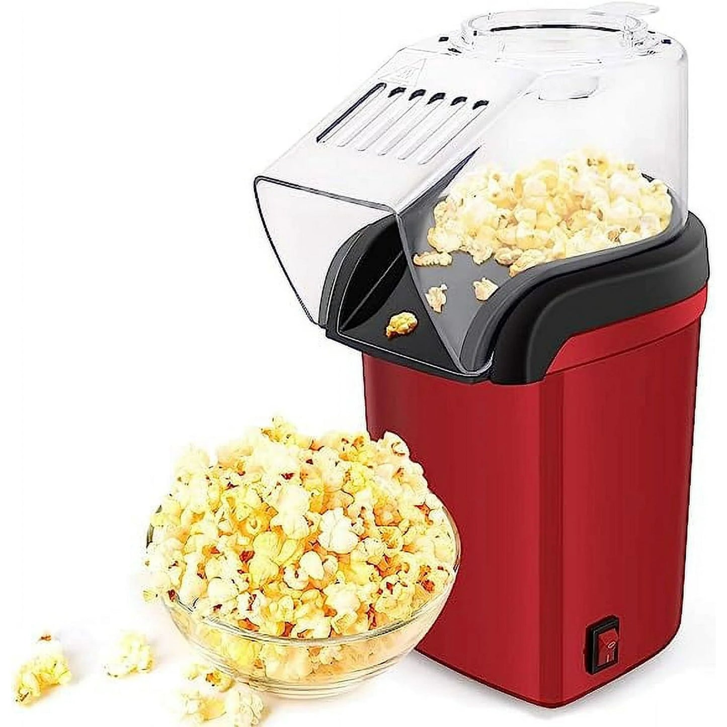 Hot Air Popcorn Machine, No Oil Popcorn Maker, 95% Popping Rate